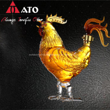 750ml Creative Rooster Shaped Glass Decanter